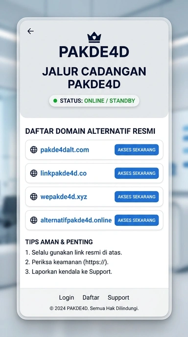 Tampilan link alternatif pakde4d