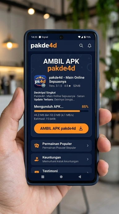 Tampilan halaman APK pakde4d